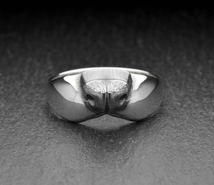 Handmade Sterling Silver Ferret Nose Ring, Minimalist Animal Jewelry, Unique Pet Lover Gift, Unisex Silver Ring, Modern Animal Ring (etsy image id: 6052315682)