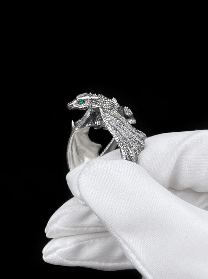 dragon ring	dragon rings	dragon jewelry	dragon ring silver	dragon ring women	fairy ring (etsy image id: 4149340061)