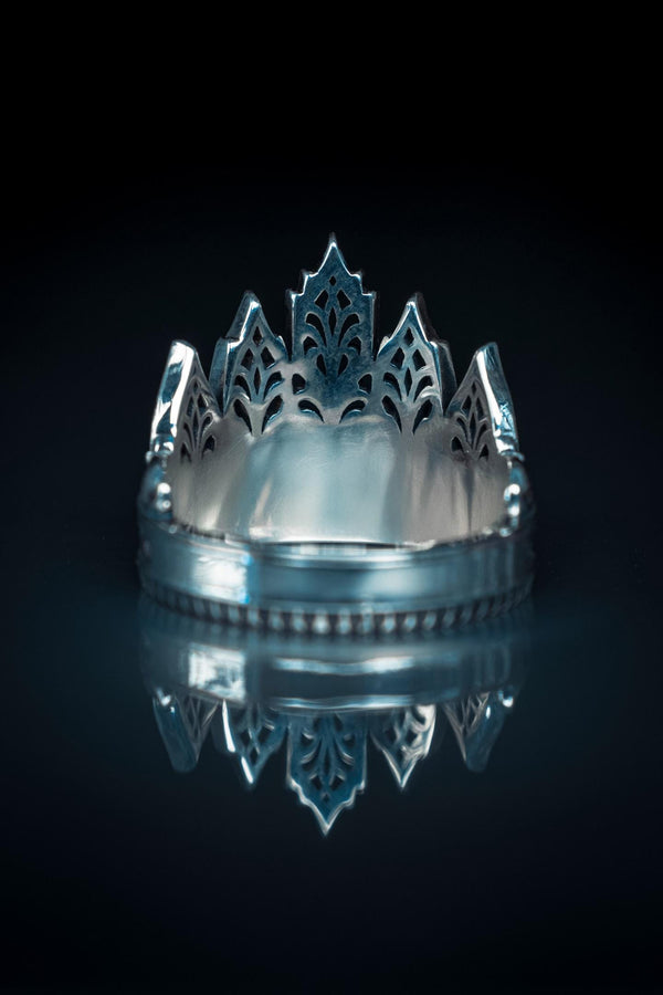 Sterling Silver Crown Ring: Gothic Medieval Jewelry (etsy image id: 6408081285)