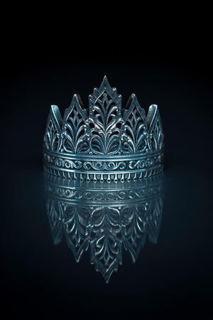 Sterling Silver Crown Ring: Gothic Medieval Jewelry (etsy image id: 6408081285)