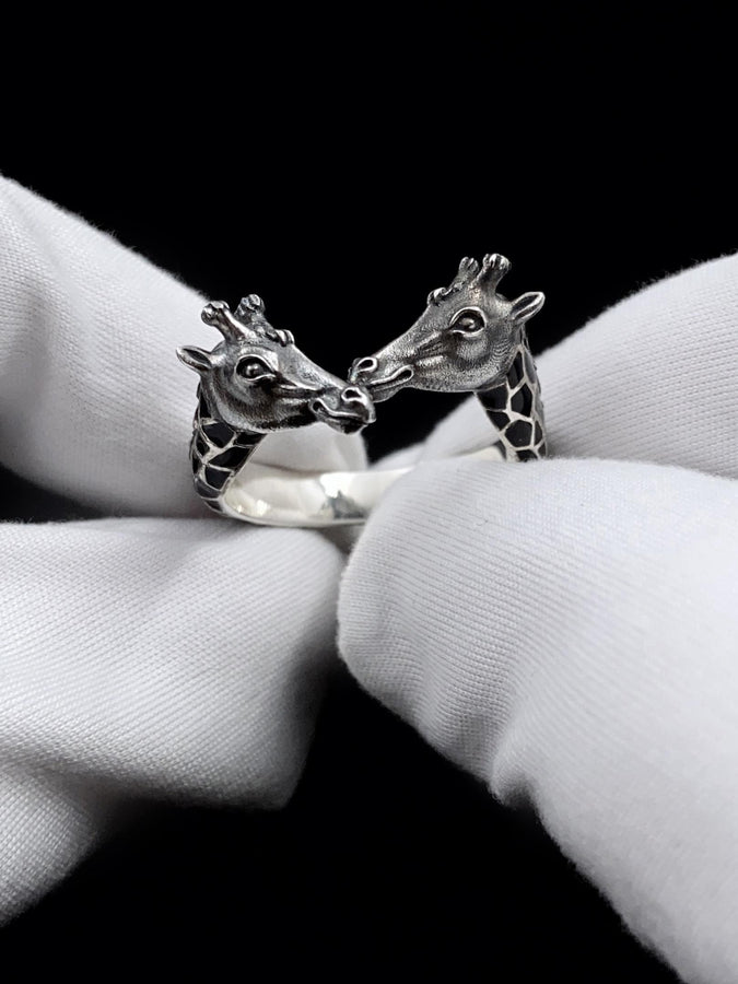 men's gift	animal jewelry	animal ring	silver ring	men gift	giraffe silver ring	giraffe jewelry	giraffe gift	giraffe ring	african travel	african totem	giraffes ring	giraffe lover gift __etsy:7349416840