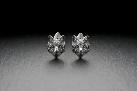 silver earrings	earrings	jewelry	Sterling silver	animal earrings	animal jewelry	Silver Fox Earrings	Fox	Silver Earrings	fox head earrings	Silver jewelry fox	fox earrings	Silver Fox (etsy image id: 6531082485)