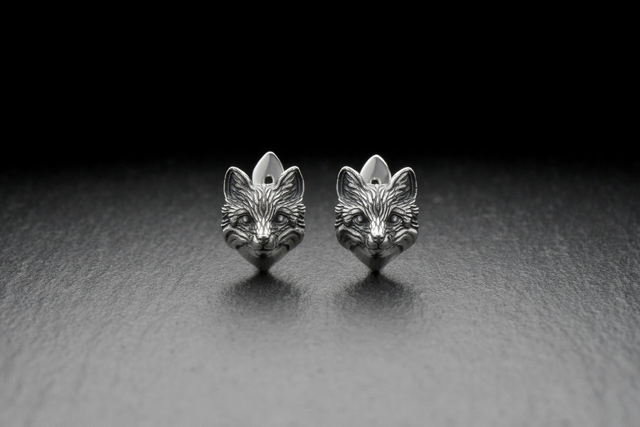 silver earrings	earrings	jewelry	Sterling silver	animal earrings	animal jewelry	Silver Fox Earrings	Fox	Silver Earrings	fox head earrings	Silver jewelry fox	fox earrings	Silver Fox (etsy image id: 6531082485)
