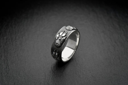 custom engraved paw print couple bands

vow rings with raised wolf paw motif

animal footprint wedding rings unique design

sterling silver wolf paw rings symbolic loyalty

rustic woodland paw print wedding set

pet memorial paw ring for eternal love

tribal paw print rings for nature weddings

silver wolf totem vow bands for him and her

outdoor lovers paw print engagement set

unique paw print couples rings handcrafted __etsy:6737482138