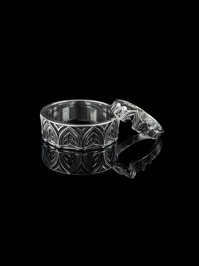 Sterling Silver Gothic Ring, Medieval Jewelry, Vintage Ring, Gift Idea, Goth Accessories, Gothic Jewelry, Handmade Wedding Ring, Unique Ring (etsy image id: 7273151059)