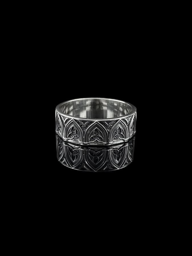 Oxidized Sterling Silver Gothic Ring: Handmade Medieval Jewelry (etsy image id: 7424756295)