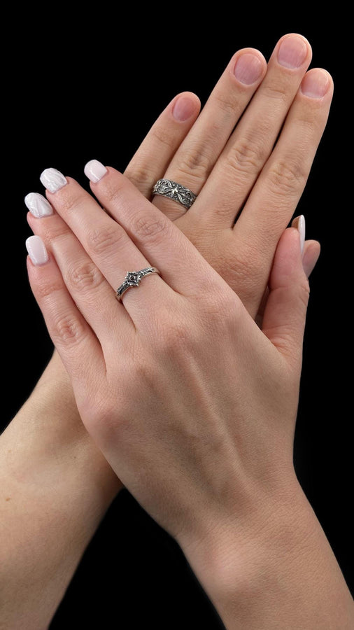 Sterling Silver Gothic Ring, Medieval Jewelry, Vintage Ring, Gift Idea, Goth Accessories, Gothic Jewelry, Handmade Wedding Ring, Unique Ring (etsy image id: 6272676926)
