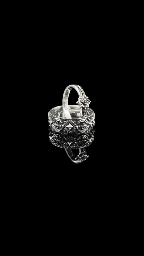 Sterling Silver Gothic Ring, Medieval Jewelry, Vintage Ring, Gift Idea, Goth Accessories, Gothic Jewelry, Handmade Wedding Ring, Unique Ring (etsy image id: 6272676926)