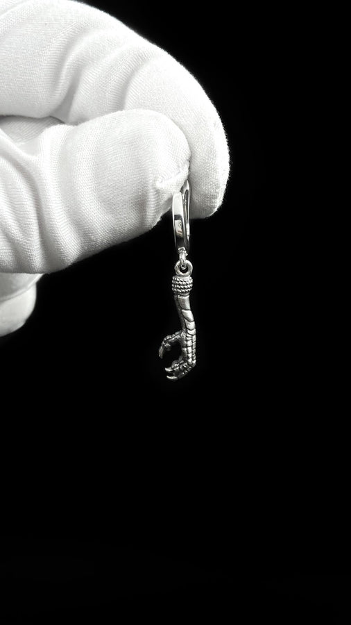 Sterling Silver Bird Claw Earrings, Gothic Earrings, Raven Talon Jewelry, Unique Silver Dangle Earrings, Animal Totem Gift, 925 Silver (etsy image id: 6941813984)