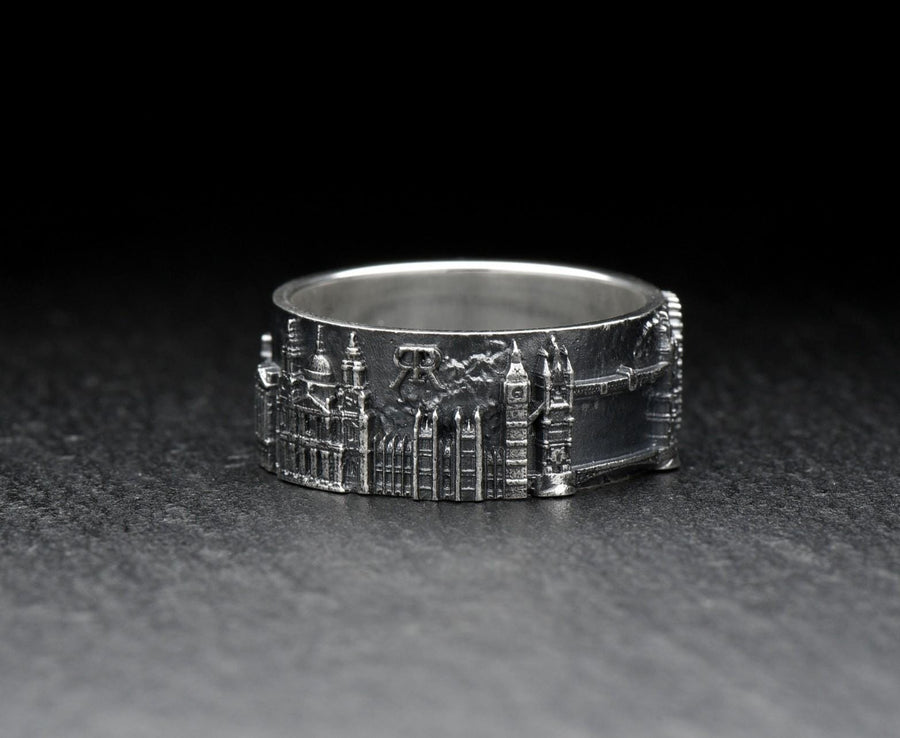 London ring	London skyline	London Eye	Statement Rings	cityscape ring	city ring	travel ring	arteryjewelry	England ring	Architecture design	traveller gift	souvenir ring	london cityscape (etsy image id: 7384504211)