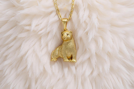 Sterling Silver Ferret Pendant, Handmade Animal Necklace, Realistic Ferret Jewelry for Pet Lovers, Unique Wildlife Gift (etsy image id: 6976609518)