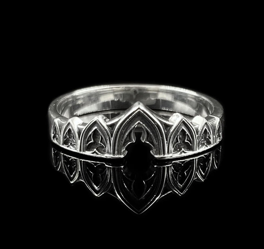 Sterling Silver Gothic Ring, Medieval Jewelry, Vintage Ring, Gift Idea, Goth Accessories, Gothic Jewelry, Handmade Wedding Ring, Unique Ring (etsy image id: 7273151059)