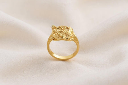 Sterling Silver Mermaid Ring: Sculpted Ocean Mythology Jewelry (etsy image id: 6981337610)