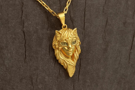 Oxidized Sterling Silver Fox Pendant: Totem Amulet Necklace (etsy image id: 6981434468)