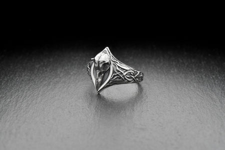 Sterling silver	silver ring	Sterling silver ring	Ring Ram Skull	Ram Skull	gift for her	gift for him	Skull	Ring Crow Skull	Crow Skull	jewelry Crow Skull	crow ring	Skull ring (etsy image id: 6981718148)