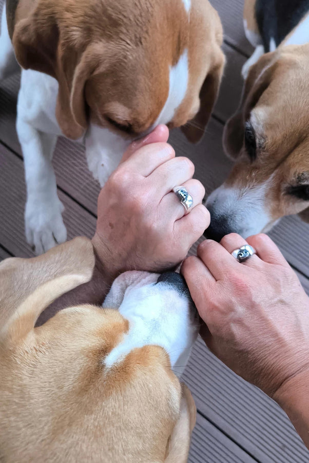 dog lovers	Hundering	dog jewelry	nose ring	silver ring	decoration (etsy image id: 7401785009)