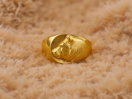 Sterling Silver Bear Signet Ring: Handmade Rustic Wildlife Jewelry (etsy image id: 6984509032)