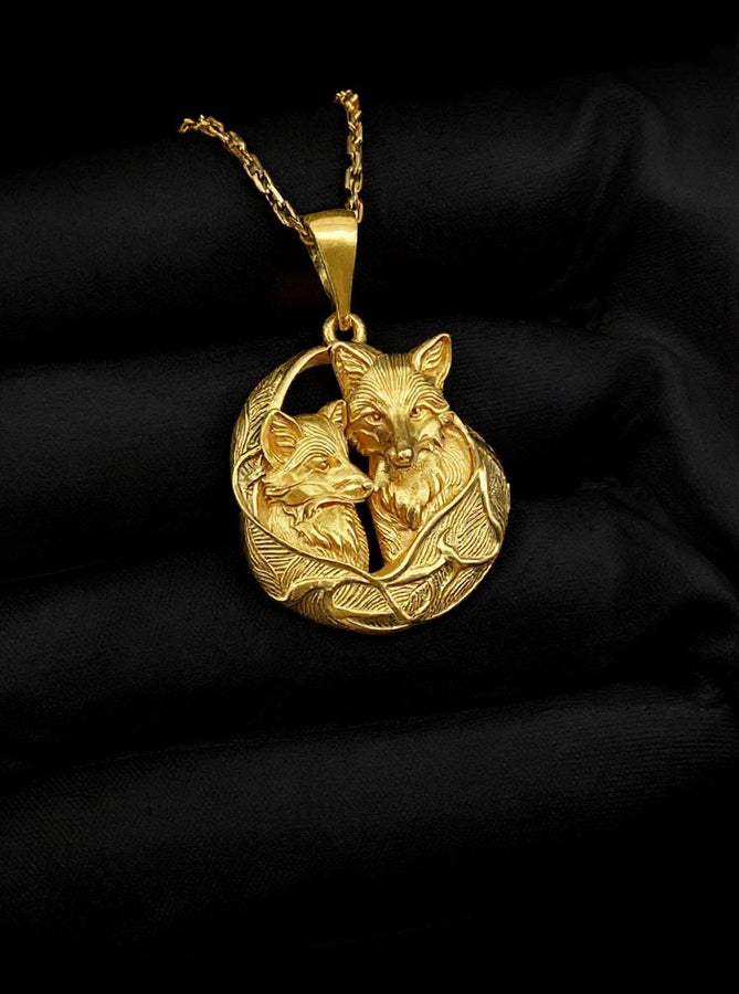 Sterling Silver Fox Pendant: Whimsical Animal Necklace (etsy image id: 5554810366)