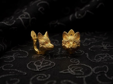 Sterling Silver Fox Stud Earrings: Woodland Animal Jewelry (etsy image id: 6987533872)