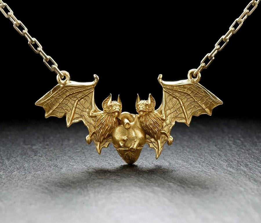 Why buy a bat necklace from old stores with boring designs? Be original this season! Our lovely bats are a work of art, we promise you will love the message they send. (etsy image id: 6087312573)