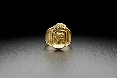 Sterling Silver David Sculpture Ring: Renaissance Art Jewelry (etsy image id: 6990056513)