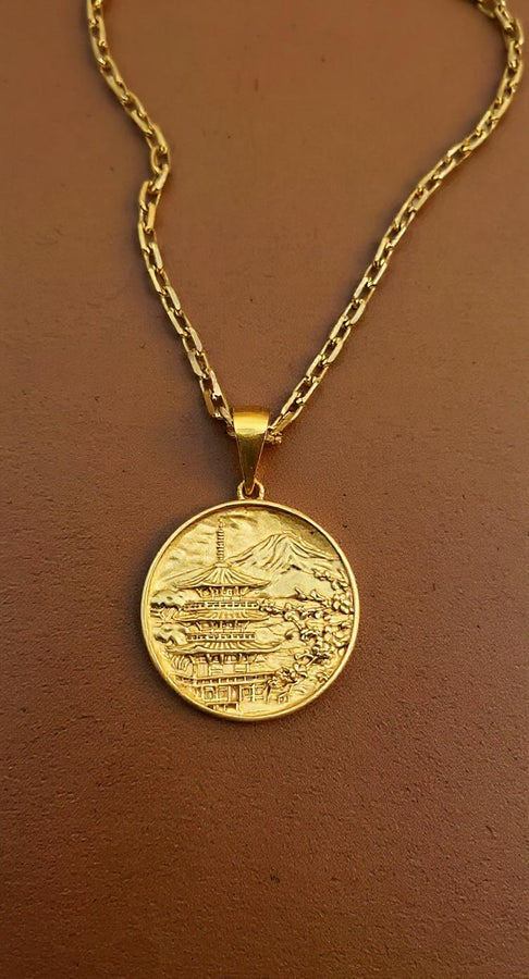 Sterling Silver Pagoda Pendant: Handmade Asian Architecture Jewelry (etsy image id: 5205405743)