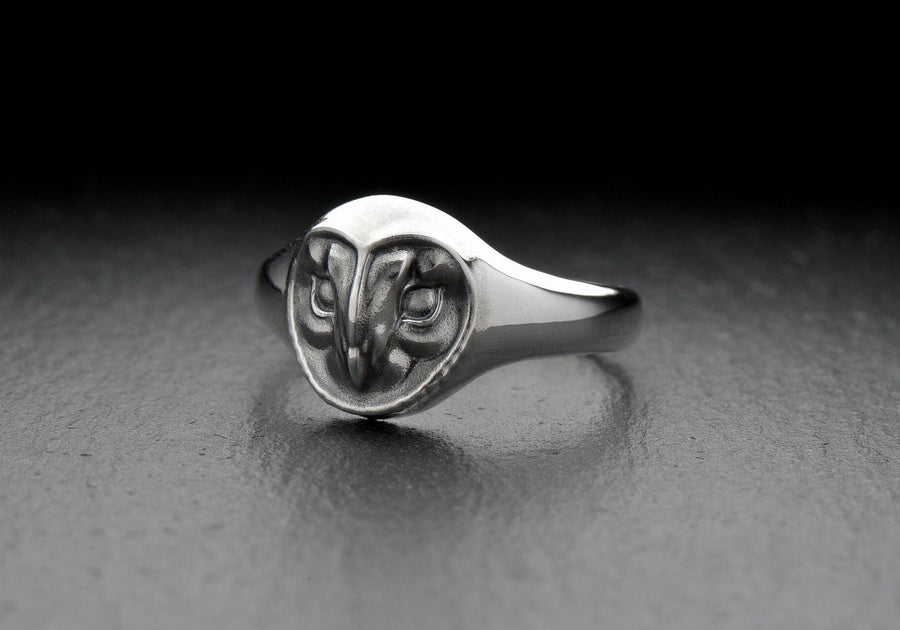 Sterling Silver Owl Ring: Minimalist Spirit Animal Jewelry (etsy image id: 7043240243)