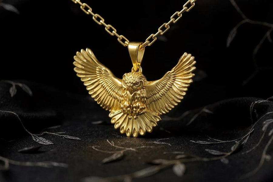 owl pendant	owl necklace	owl jewelry	silver owl pendant	owl necklace men	pendentif chouette (etsy image id: 6995273068)