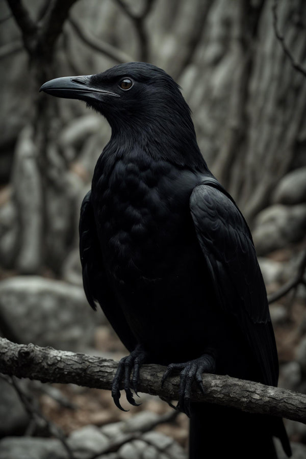 Oxidized Sterling Silver Crow Earrings: Gothic Raven Jewelry (etsy image id: 5228373986)