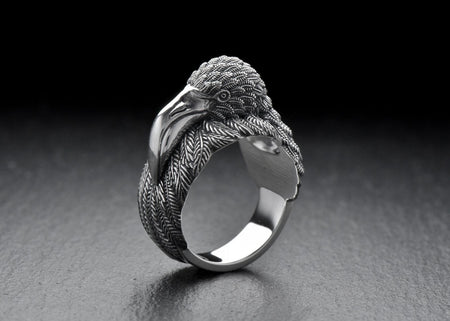 silver ring	silver jewelry	jewelry lovers	Silver Flamingo Ring	Silver Flamingo	Flamingo Ring (etsy image id: 6998344750)