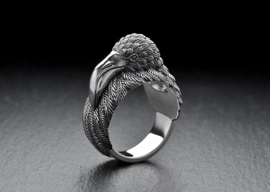 silver ring	silver jewelry	jewelry lovers	Silver Flamingo Ring	Silver Flamingo	Flamingo Ring (etsy image id: 6998344750)