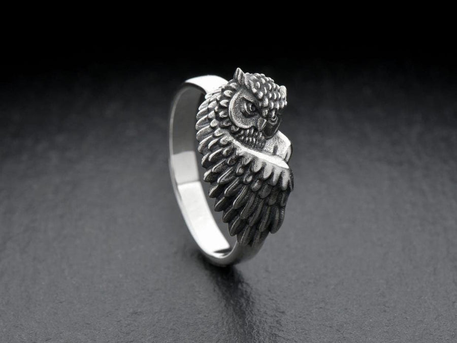 Owlet silver ring	owlet jewelry	Owl silver ring	Dreamer Owl	Owl gift	owl ring	Owl silver	Owl jewelry	owl	silver owl ring	bird ring	animal ring	silver ring (etsy image id: 7046712769)