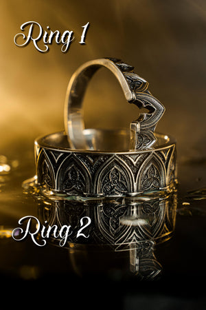 Gothic wedding bands sterling silver
Medieval cathedral inspired rings
Sterling silver gothic wedding rings
Gothic cathedral arches couple set
Personalized gothic wedding bands
Alternative gothic couple jewelry
Custom engraved gothic wedding bands
Unique medieval wedding rings set
Handcrafted silver gothic rings pair
Gothic style matching bands gift
Gothic cathedral wedding jewelry
Unique gothic anniversary rings
Elegant gothic matching bands
Got