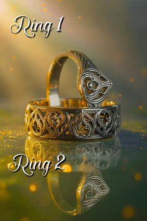 Sterling silver gothic wedding rings with flame motifs
Sterling silver vow rings for gothic soulmates
Oxidized gothic bands with candlelight-inspired forms
Gothic flame engagement ring with symbolic crown
Alternative wedding rings for fantasy and gothic fans
Black stone wedding rings with medieval style details
Handmade vow rings with sacred architecture and fire symbolism
Black gemstone crown ring with sacred gothic symbolism