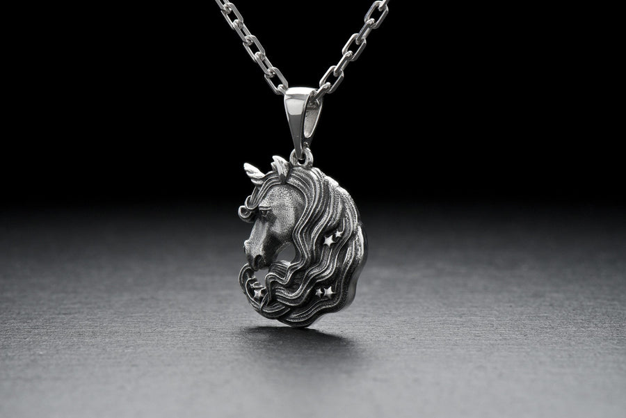 Sterling Silver Unicorn Pendant, Handmade Fantasy Necklace, Magical Animal Jewelry, Unicorn Lovers Gift, Mythical Creature Necklace (etsy image id: 7031445051)