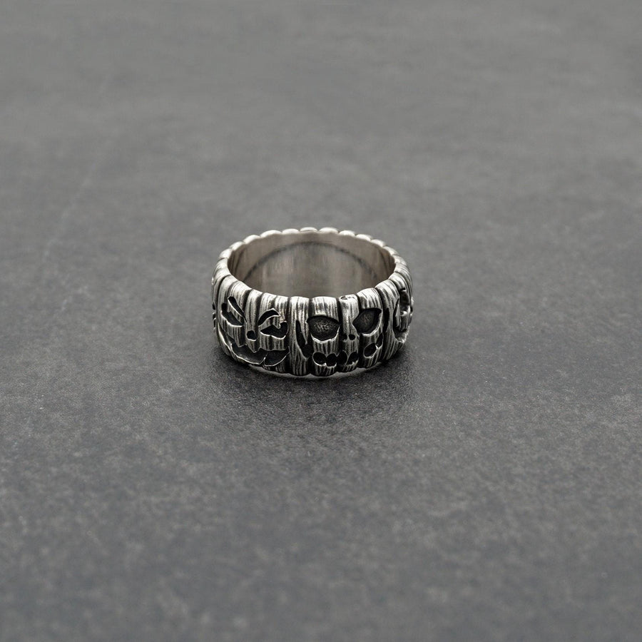 Sterling Silver Pumpkin Ring: Oxidized Halloween Jewelry (etsy image id: 7029581161)