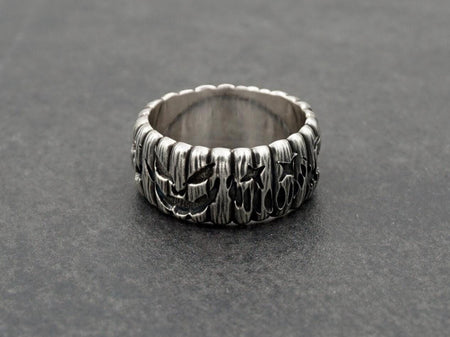 Sterling Silver Pumpkin Ring: Oxidized Halloween Jewelry (etsy image id: 7029581161)