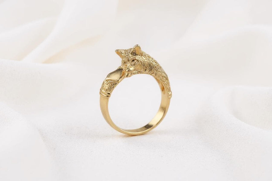 Sterling Silver Ring Fox, Animal Jewelry, Fox Lovers Gift, Animal Jewelry, Handmade Animal Ring, Animal Lovers Jewelry, Fox Ring (etsy image id: 4354733414)