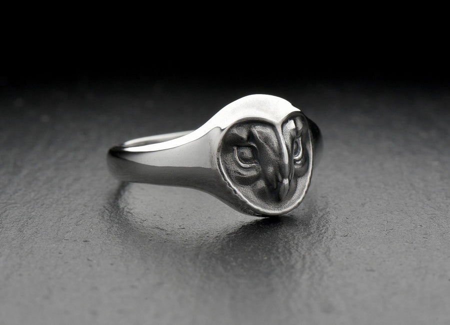 Sterling Silver Owl Ring: Minimalist Spirit Animal Jewelry (etsy image id: 7043240243)
