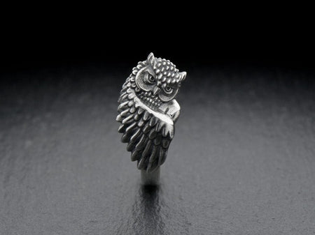 Owlet silver ring	owlet jewelry	Owl silver ring	Dreamer Owl	Owl gift	owl ring	Owl silver	Owl jewelry	owl	silver owl ring	bird ring	animal ring	silver ring (etsy image id: 7046712769)
