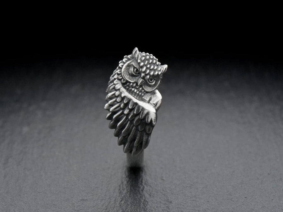 Owlet silver ring	owlet jewelry	Owl silver ring	Dreamer Owl	Owl gift	owl ring	Owl silver	Owl jewelry	owl	silver owl ring	bird ring	animal ring	silver ring (etsy image id: 7046712769)