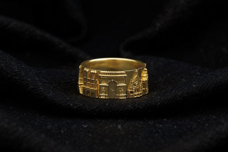 Sterling Silver Paris Cityscape Ring: Eiffel Tower Band, Handmade Souvenir (etsy image id: 7056583900)