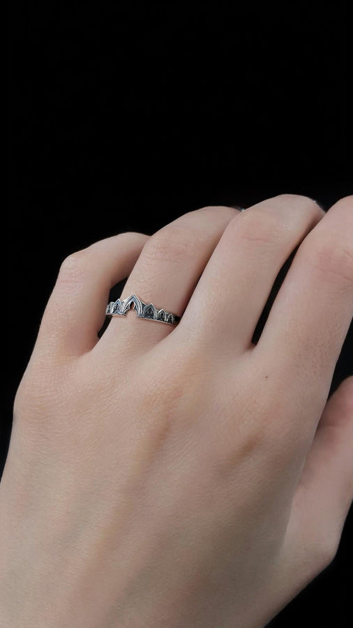 Sterling Silver Gothic Ring, Medieval Jewelry, Vintage Ring, Gift Idea, Goth Accessories, Gothic Jewelry, Handmade Wedding Ring, Unique Ring (etsy image id: 7273151059)