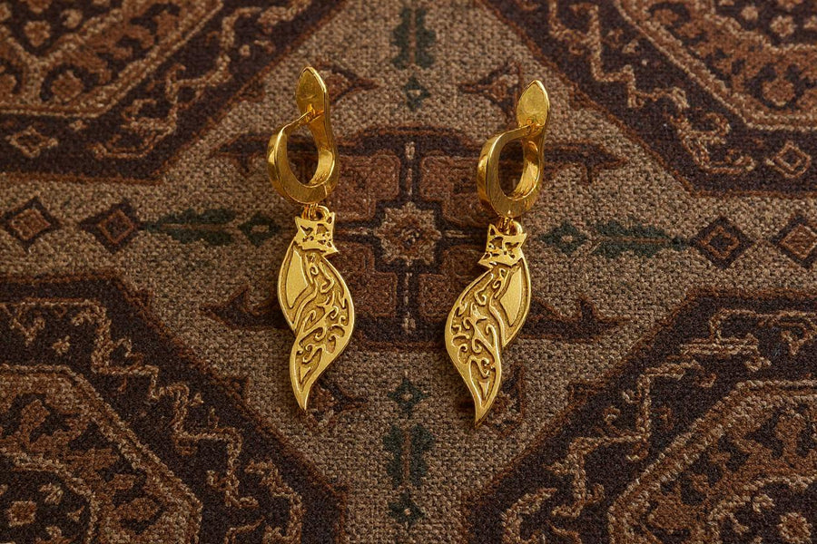 Sterling Silver Celtic Fox Earrings: Animal Lover Jewelry (etsy image id: 5567351989)