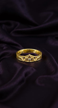 Sterling Silver Gothic Ring: Gemstone Medieval Jewelry (etsy image id: 7097411660)