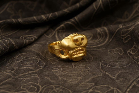 Sterling Silver Wolf Samurai Ring: Japan Style Asian Jewelry (etsy image id: 7099185872)