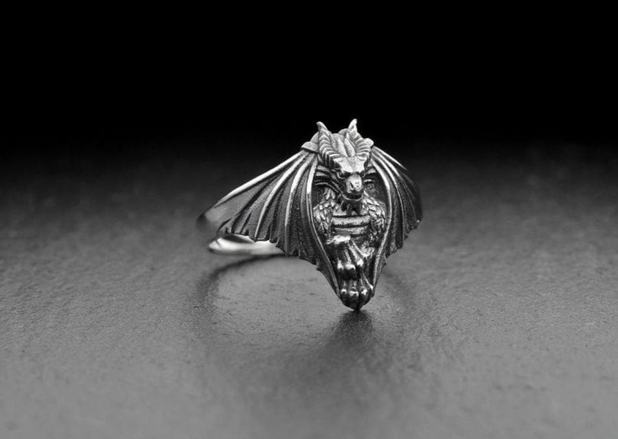 dragon ring	dragon jewelry	dragon ring silver	dragon ring men	bague dragon	drachen ring	t (etsy image id: 4413326851)