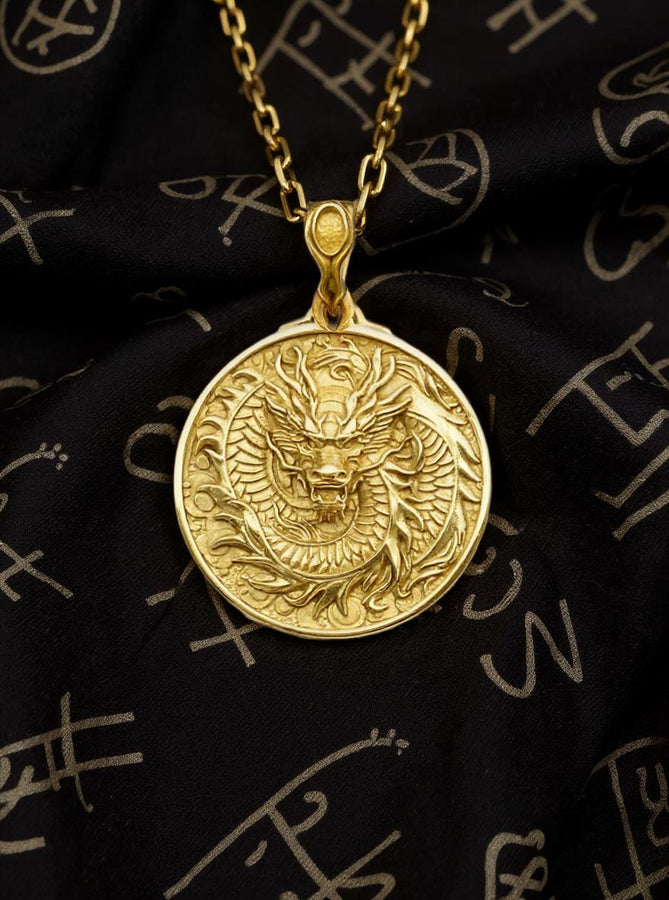 Sterling Silver Chinese Dragon Pendant Necklace: Handmade Dragon Jewelry (etsy image id: 5396847028)