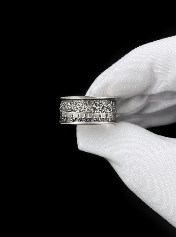 Sterling Silver Last Supper Ring: Da Vinci Renaissance Art (etsy image id: 5819098712)