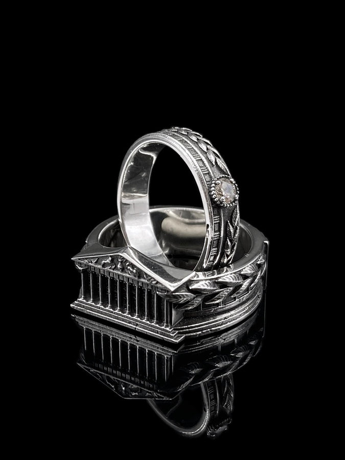 Oxidized Sterling Silver Ancient Greece Ring: Handmade Vintage Style (etsy image id: 7145939992)